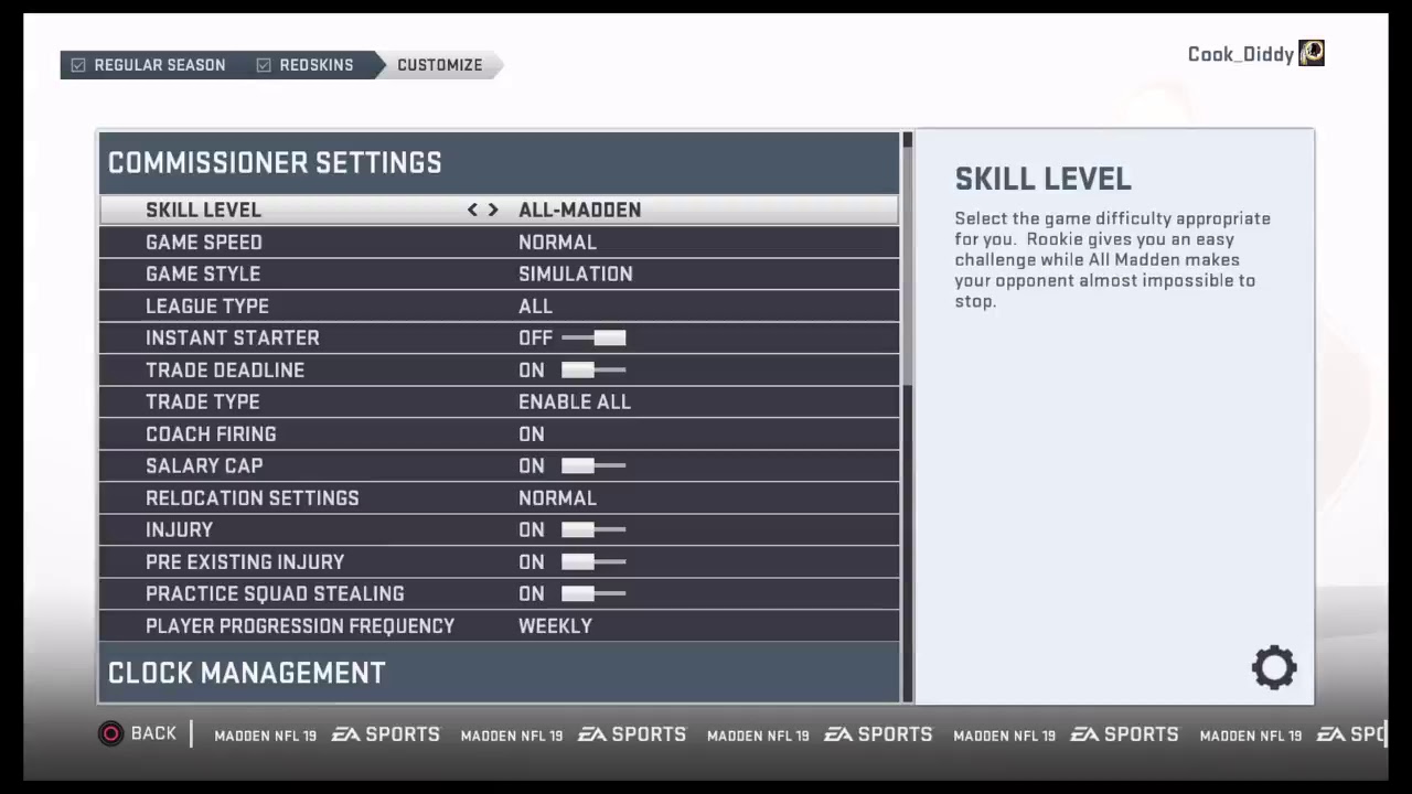 Madden 19 CFM (Set Up)