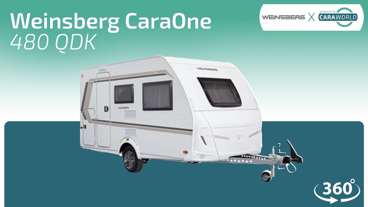 Weinsberg CaraOne 480 QDK - 360° Roomtour - Modell 2025