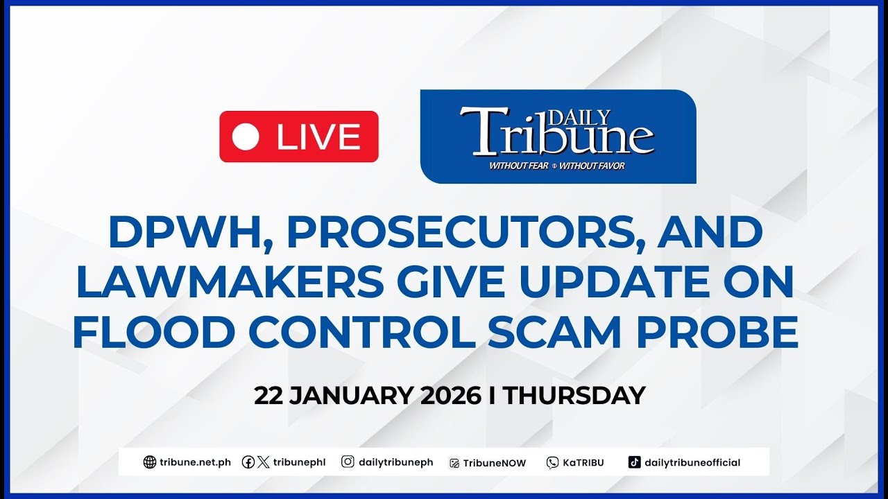 LIVE: DPWH, Prosecutors, and Lawmakers Give Update on Flood Control Scam Probe