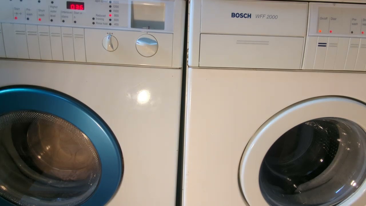 Bosch WFF2000 Vs Bosch Aquatech WFP3201 - Wool 15° + Short Wash Race