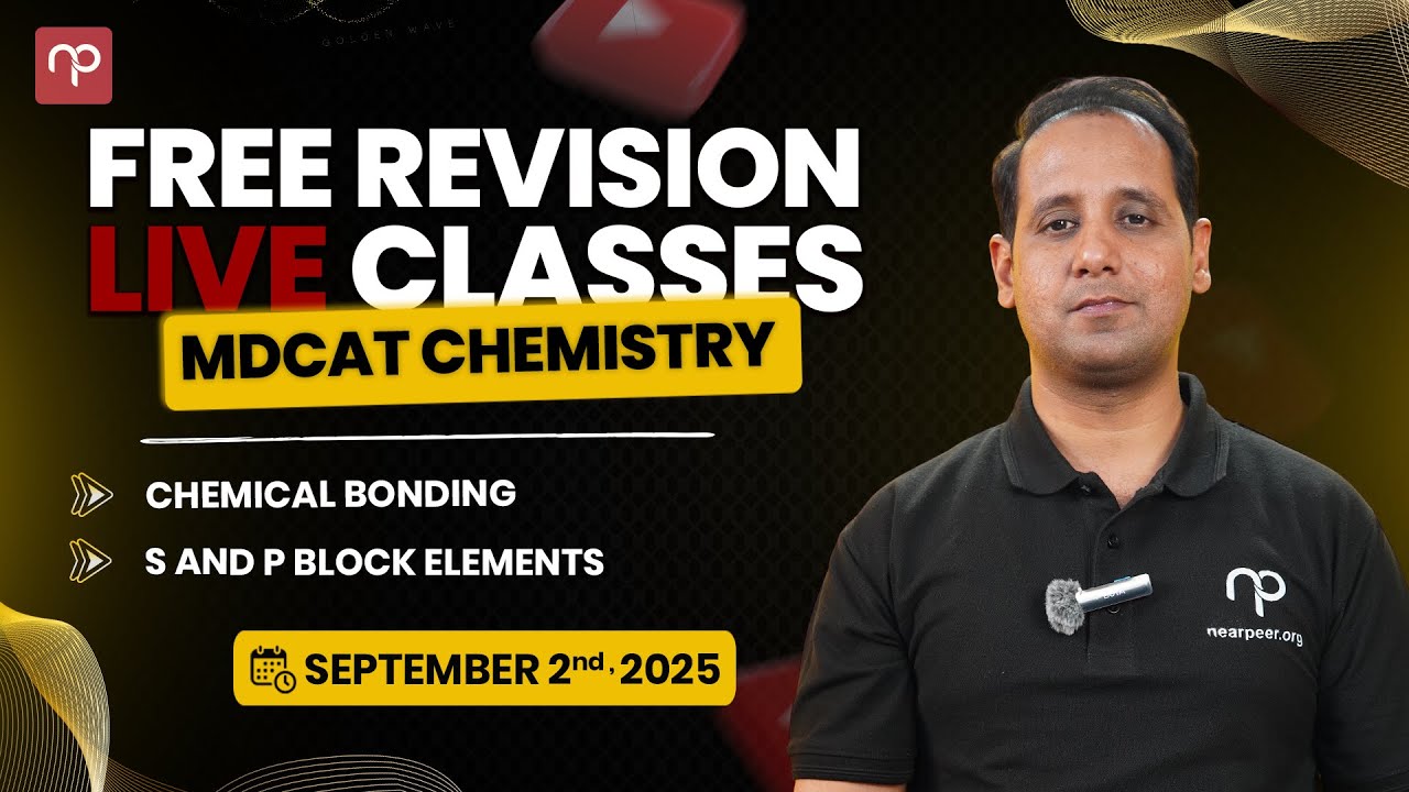 🔴 Day 10 | MDCAT Chemistry | CHEMICAL BONDING & S- AND P- BLOCK ELEMENTS  & TRANSITION ELEMENTS