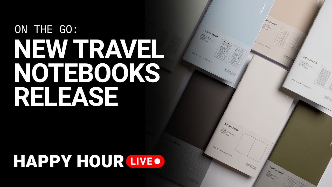 On the Go: New Travel Notebooks Release | Happy Hour Live