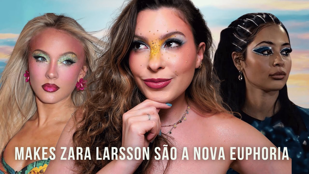 RECRIANDO MAQUIAGEM ZARA LARSSON | ERA MIDNIGHT SUN ESTÁ TRAZENDO DE VOLTA AS MAKES COLORIDAS!