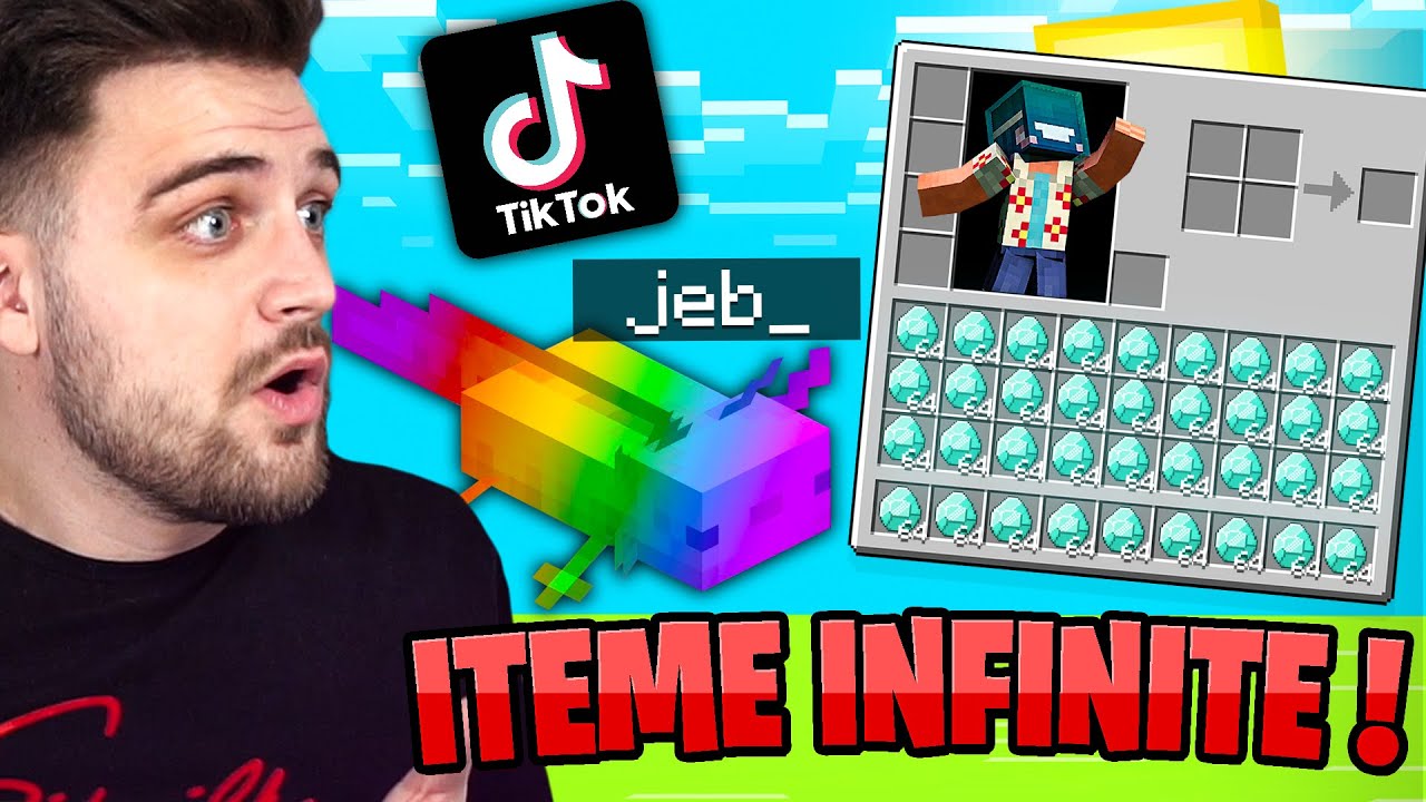 Testez TIK TOK-uri VIRALE cu Minecraft! ( AM DUPLICAT ITEMELE )