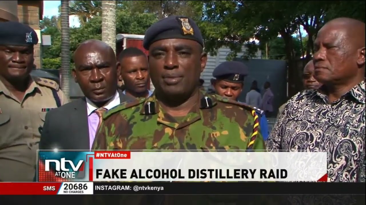 Kiambu: Police raid illegal distillery at Kahawa Sukari estate, recover counterfeit liquor brands
