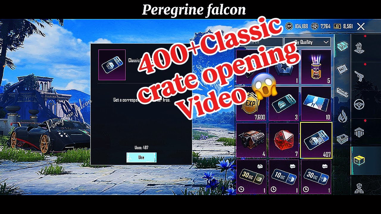 PUBG Classic Crate opening M416 Glacier 400+ Classic Crate Coupon 😱🔥