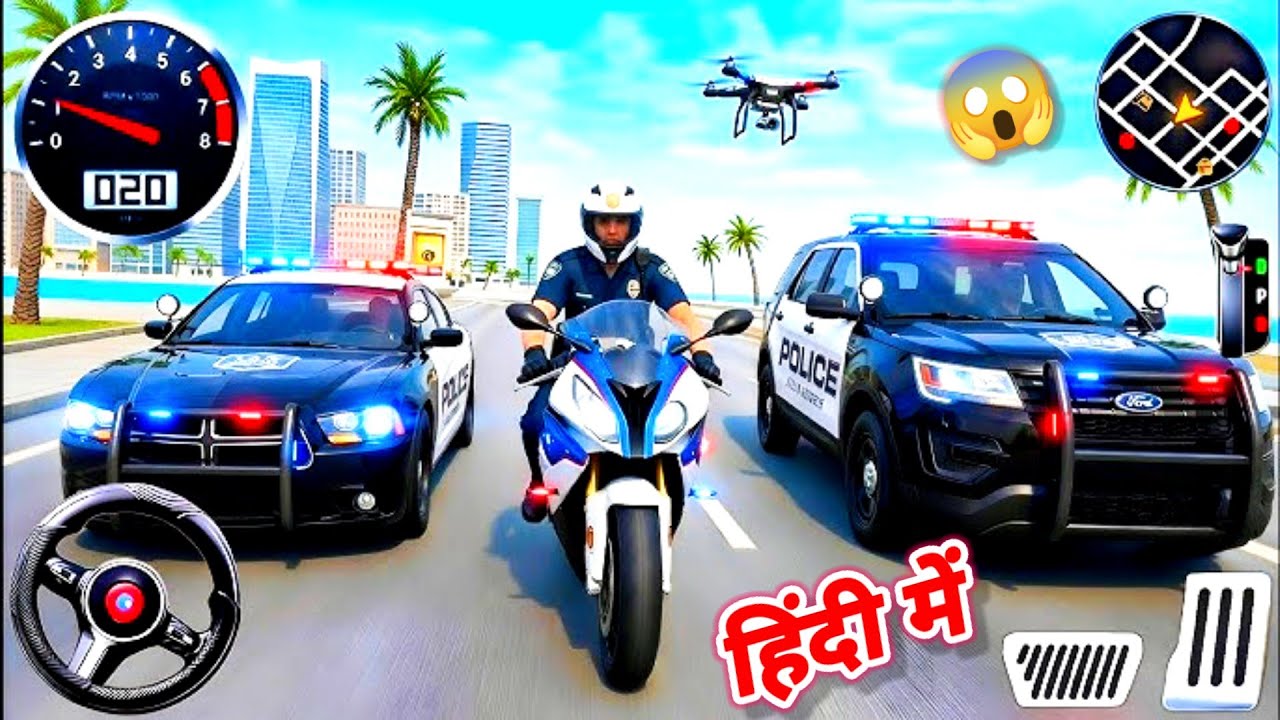 Real Cop Cars Driving Simulator 3D - Police Car Chase Multi-Storey | Android Gameplay 