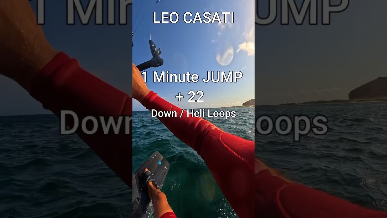 Actions Of A Crazy Kiteboarder! 🤯 He Stayed In The Air For A MINUTE 😱