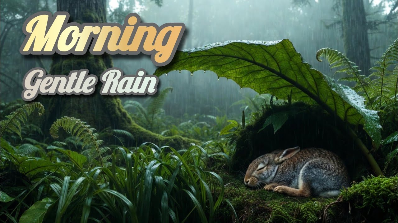 Morning Rain Ambience | Gentle Forest Rain Sounds for Meditation, Relaxation & Peaceful Focus