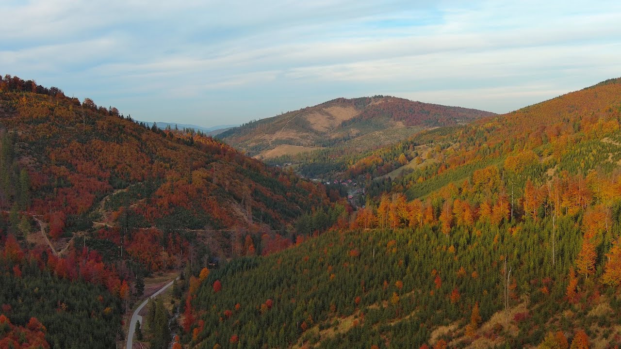 Wielka Racza, Rycerka Górna, jesień 4K UHD