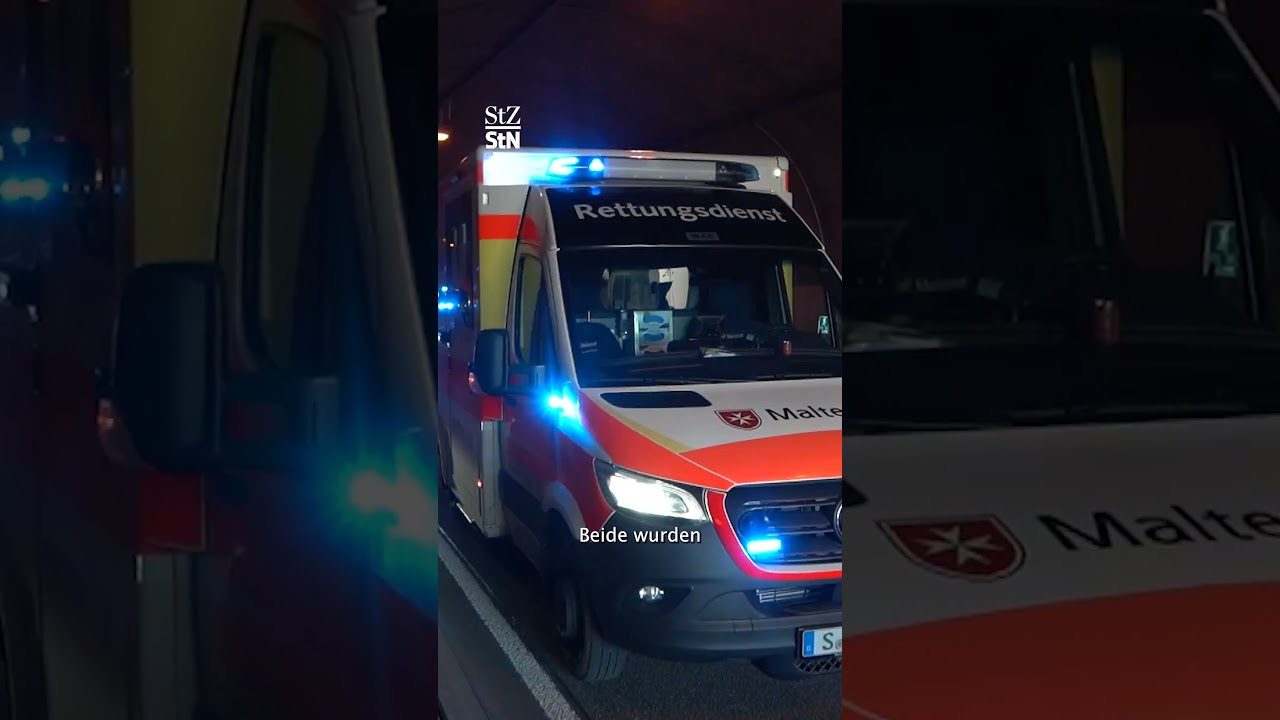 Unfall am G&auml;ubahn-Tunnel: Motorradfahrer verliert Kontrolle &ndash; zwei Verletzte