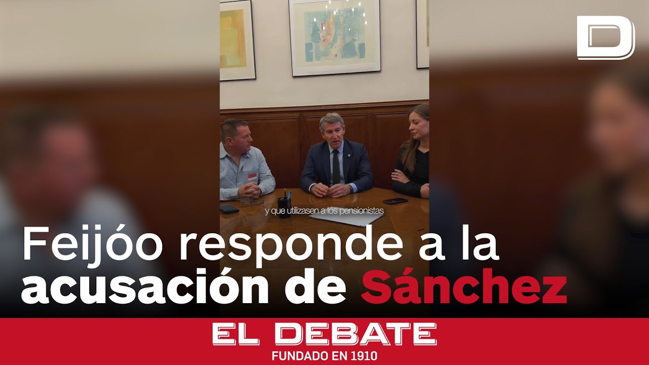 Feijóo responde a la acusación de Sánchez: «Os está mintiendo. Pensiones sí, pero okupación no»