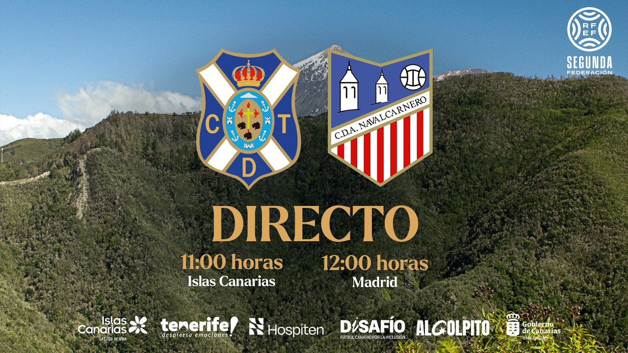 CanteraCDT I CD Tenerife B - CDA Navalcarnero (8/2), 11:00 hora canaria) I Segunda RFEF