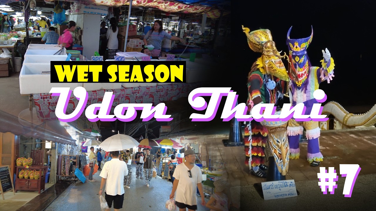 Thailand_Udon Thani of Isan region#7 Real Thai market, Chiang Khan.｜#치앙칸 #태국시장 #เชียงคาน