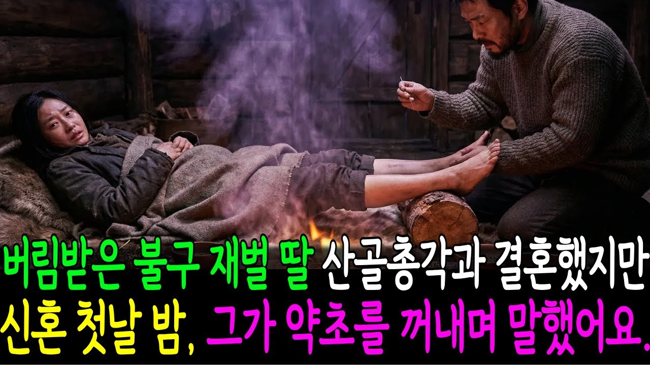 부모에게 버림받은 불구 재벌 딸은 산골총각과 급하게 결혼했지만, 신혼밤 그가 말린 약초를 꺼내며 말했어요. | 감동사연 | 긍정인생 | 오디오북 |
