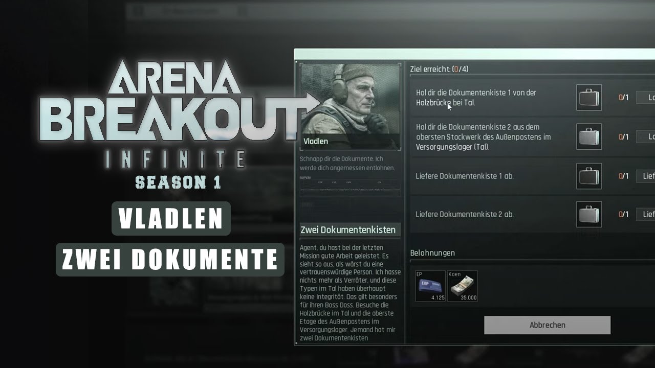 ARENA BREAKOUT: INFINITE I VLADLEN - ZWEI DOKUMENTENKISTEN I SEASON 1 I GERMAN GAMEPLAY I
