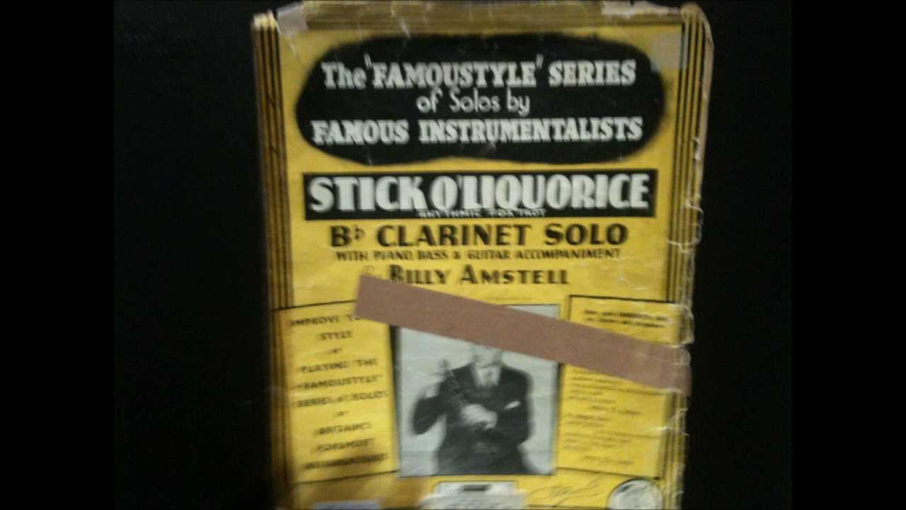 Billy Amstell Stick o' Liqourice Mark Walton clarinet David Miller piano