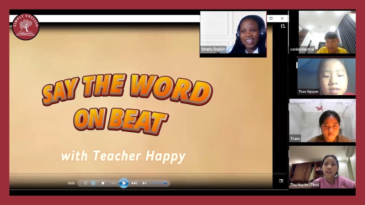 Say the Word with the Beat - Teacher Happy's class | Nói Từ Theo Nhịp Điệu cùng lớp cô Happy