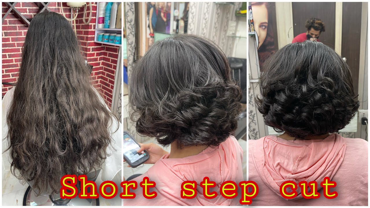 How to: Short Step Hair cut/Step cutting/step bye step/long to short hair cut/tutorial/easy way