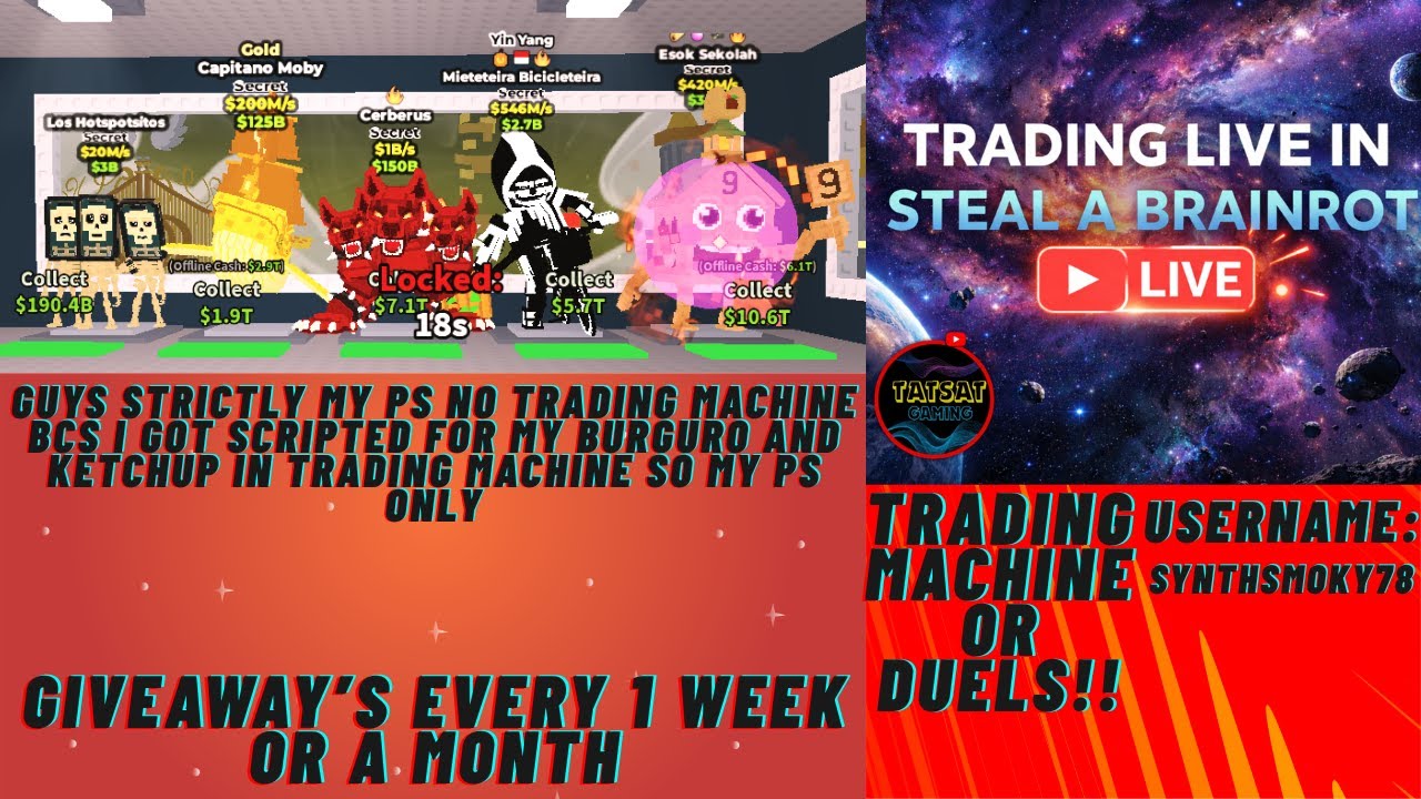 TRADING   IN STEAL A BRAINROT