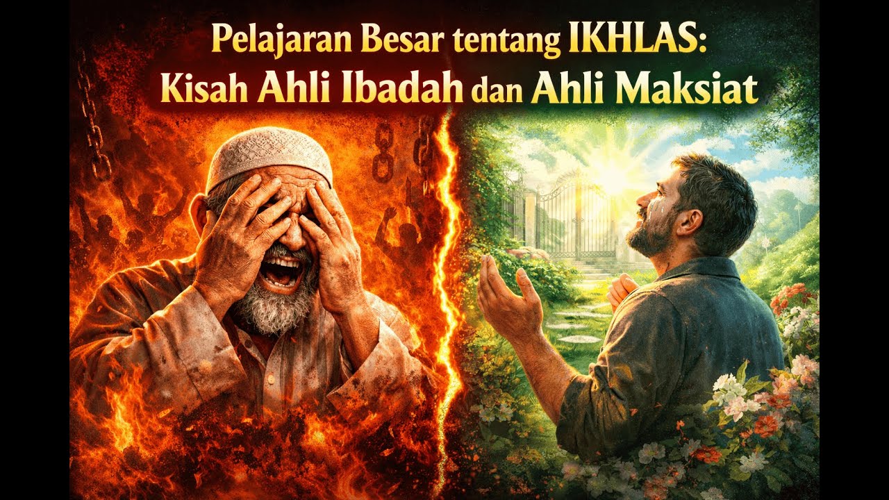 Pelajaran Besar tentang Ikhlas Kisah Ahli Ibadah dan Ahli Maksiat