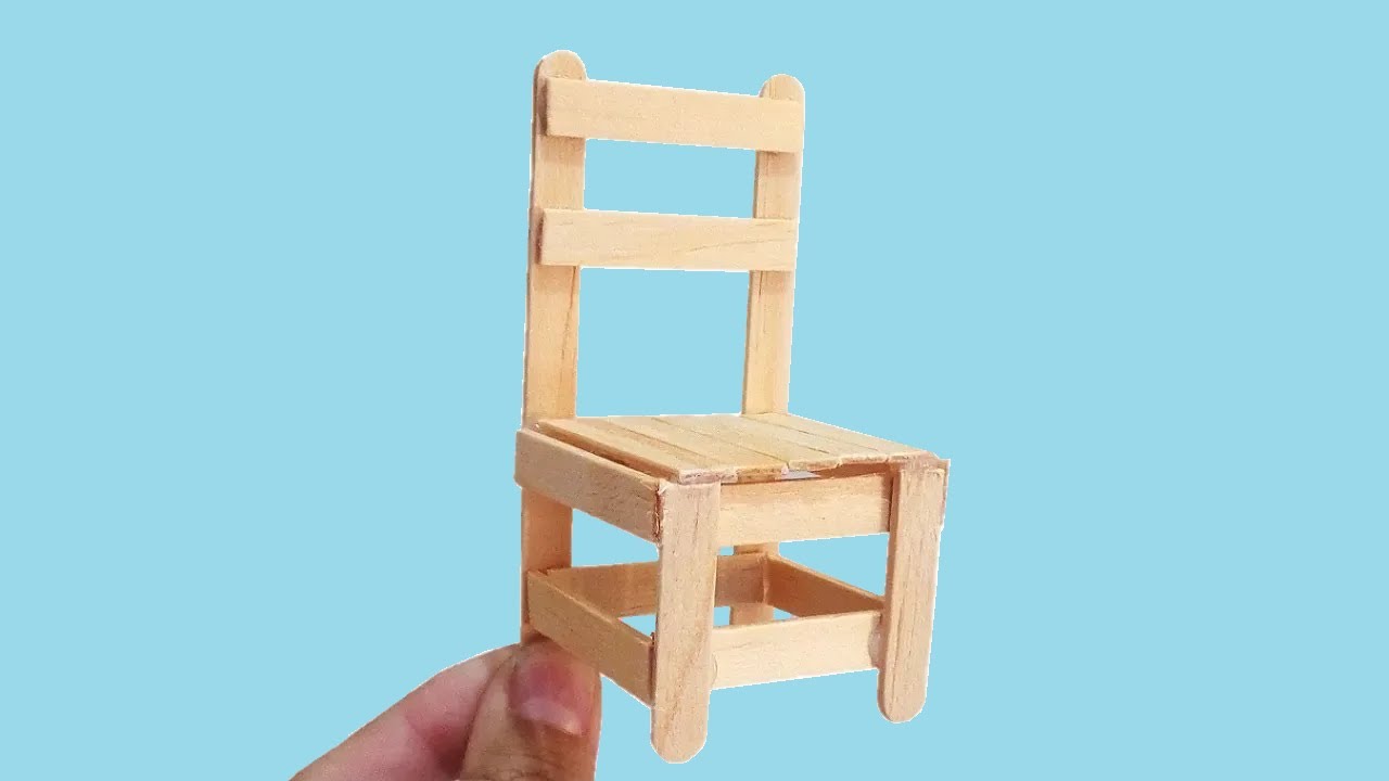 Cadeira Feito com Palitos de Picolé