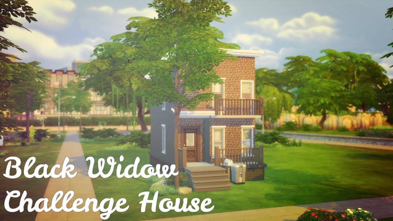 TS4 House Build: BLACK WIDOW CHALLENGE HOUSE