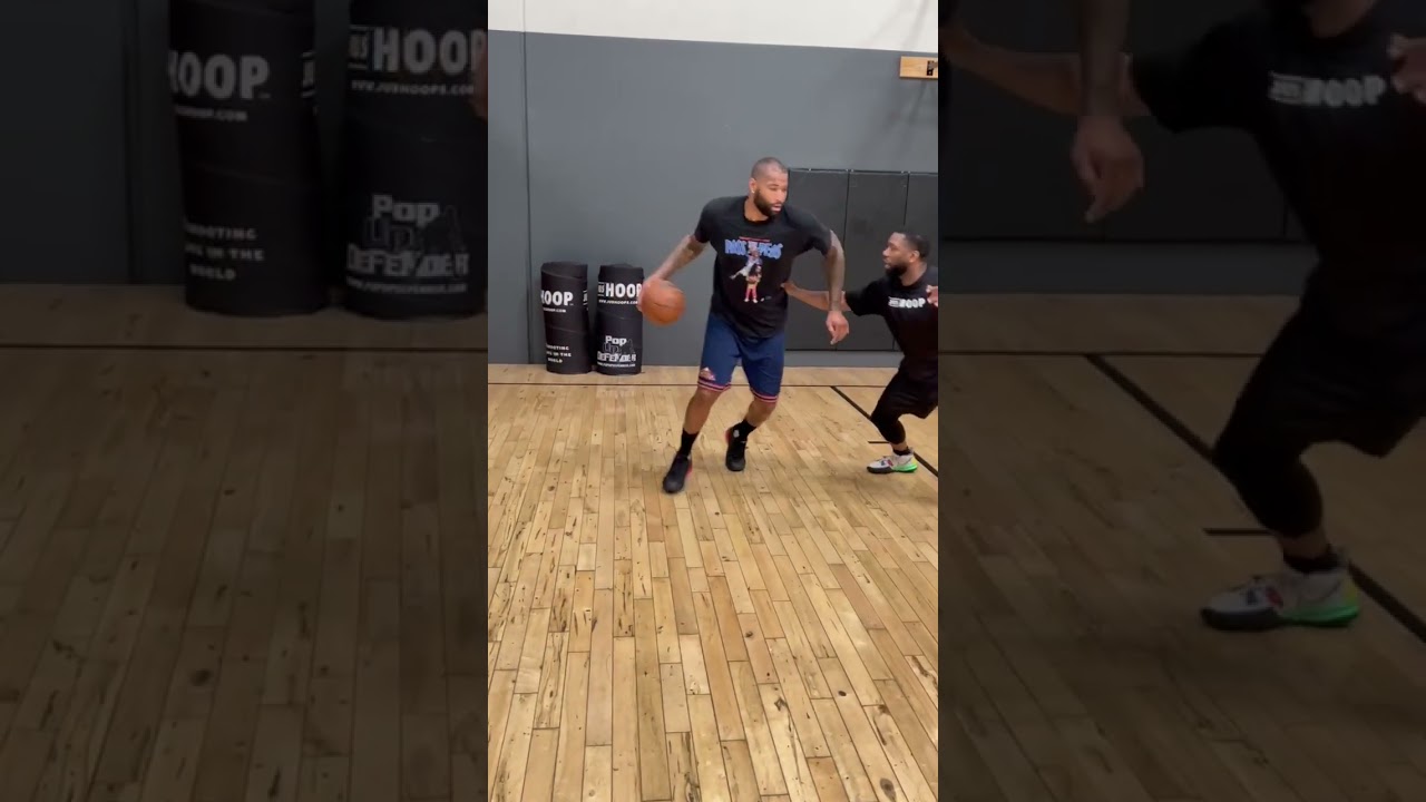 Demarcus Cousins FOOTWORK 😳 #jushoop #shorts