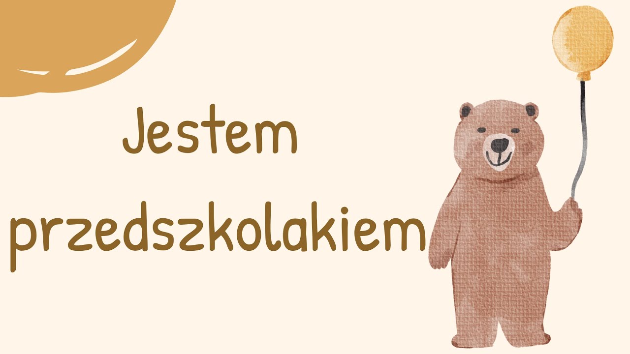 JESTEM PRZEDSZKOLAKIEM - Piosenka na rozpoczęcie roku szkolnego/pasowanie na przedszkolaka.