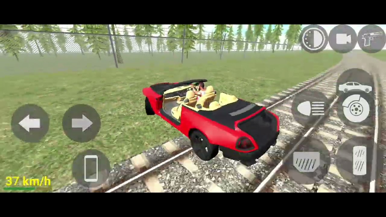 Bike vs train in race in indian bike game 3d
