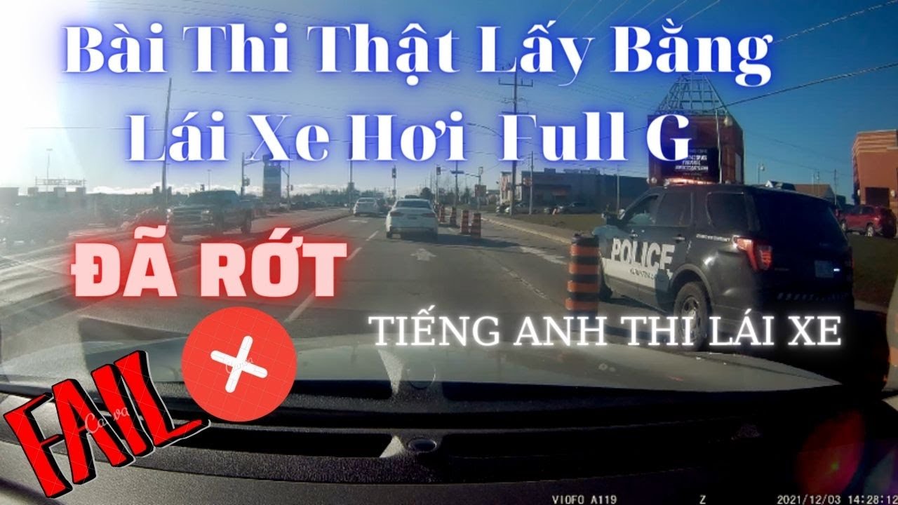 B&agrave;i Thi Thật Bằng L&aacute;i Xe Hơi Full G - Đ&atilde; Rớt .