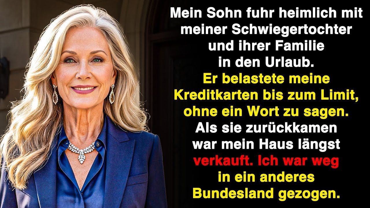Mein Sohn urlaubte heimlich, maxte meine Karten. Zurück da – das Haus verkauft. Ich war weg…