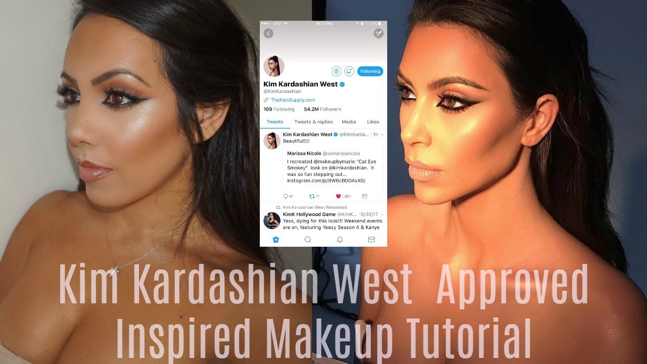 Kim Kardashian Inspired Cat Eye Smokey by MakeupbyMario