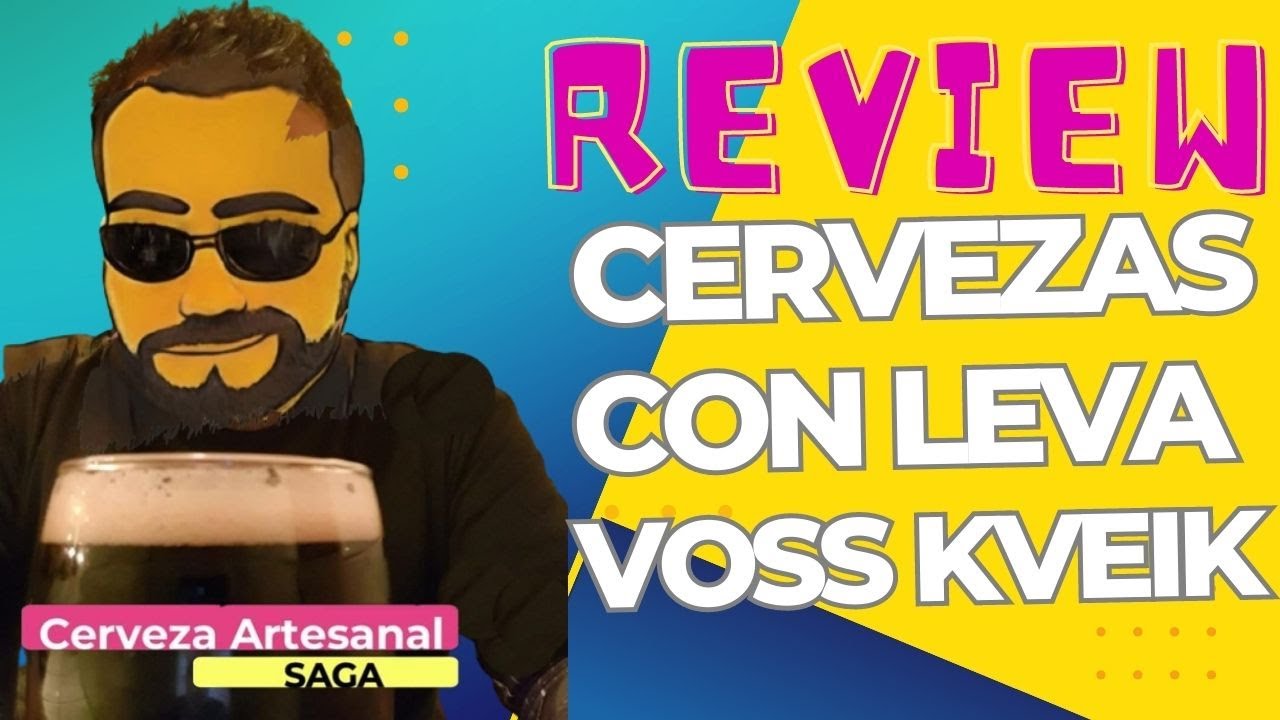 Review de Cervezas con Leva Voss Kveik, Red Irish, American IPA, Black IPA, Cerveza Artesanal Saga