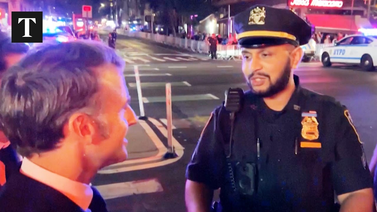 President Macron Stopped by Police in New York