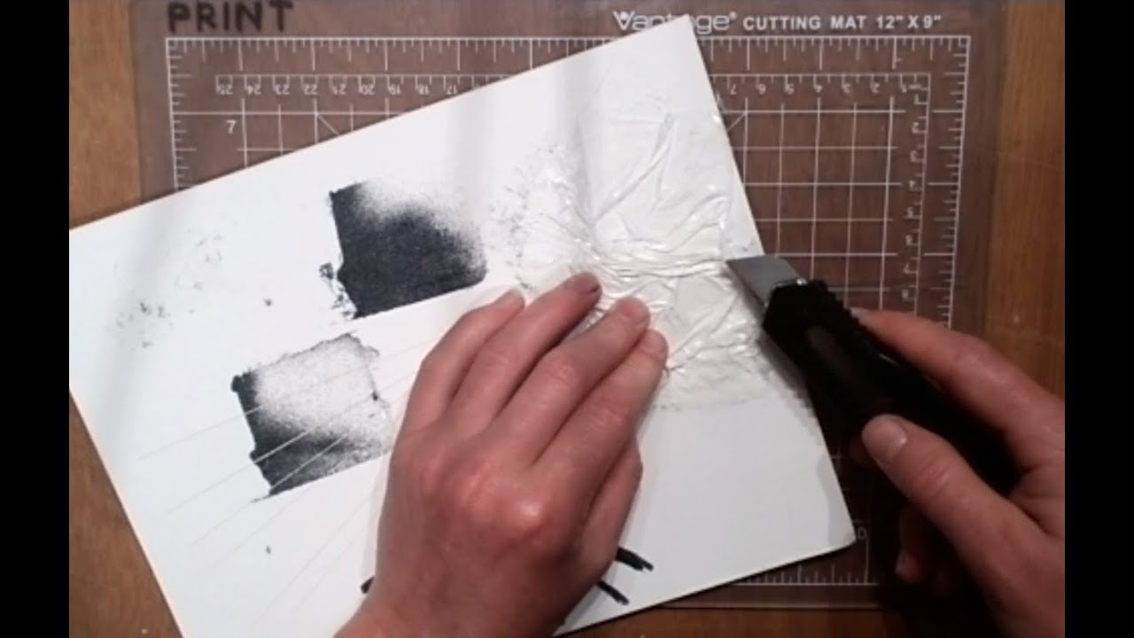 Collagraph - Making and Sealing a Plate