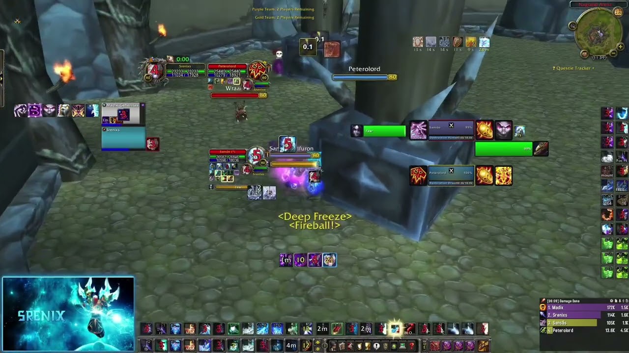 Srenix/Madix Shatter play mode activated🌊 vs. Hurricanlord ft. Petero🔥 WotLK classic⚔️ intensive🌡️