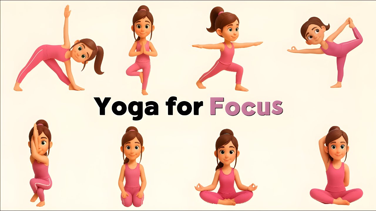Yoga for Focus | 5-Minute Kids Yoga Routine | Improve Concentration & Calm