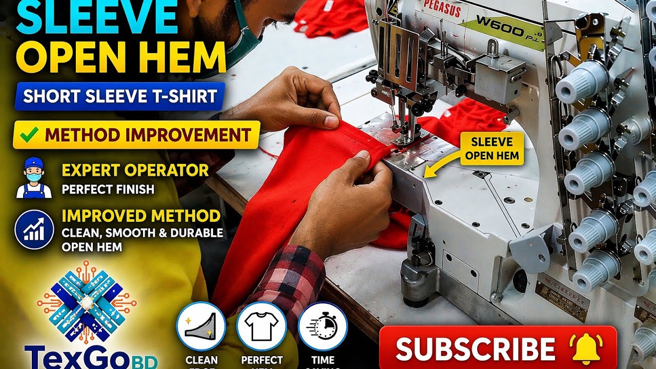 3TFL Sleeve Opening Hem (Romper) -Standard Mathod (Motion Improvement)