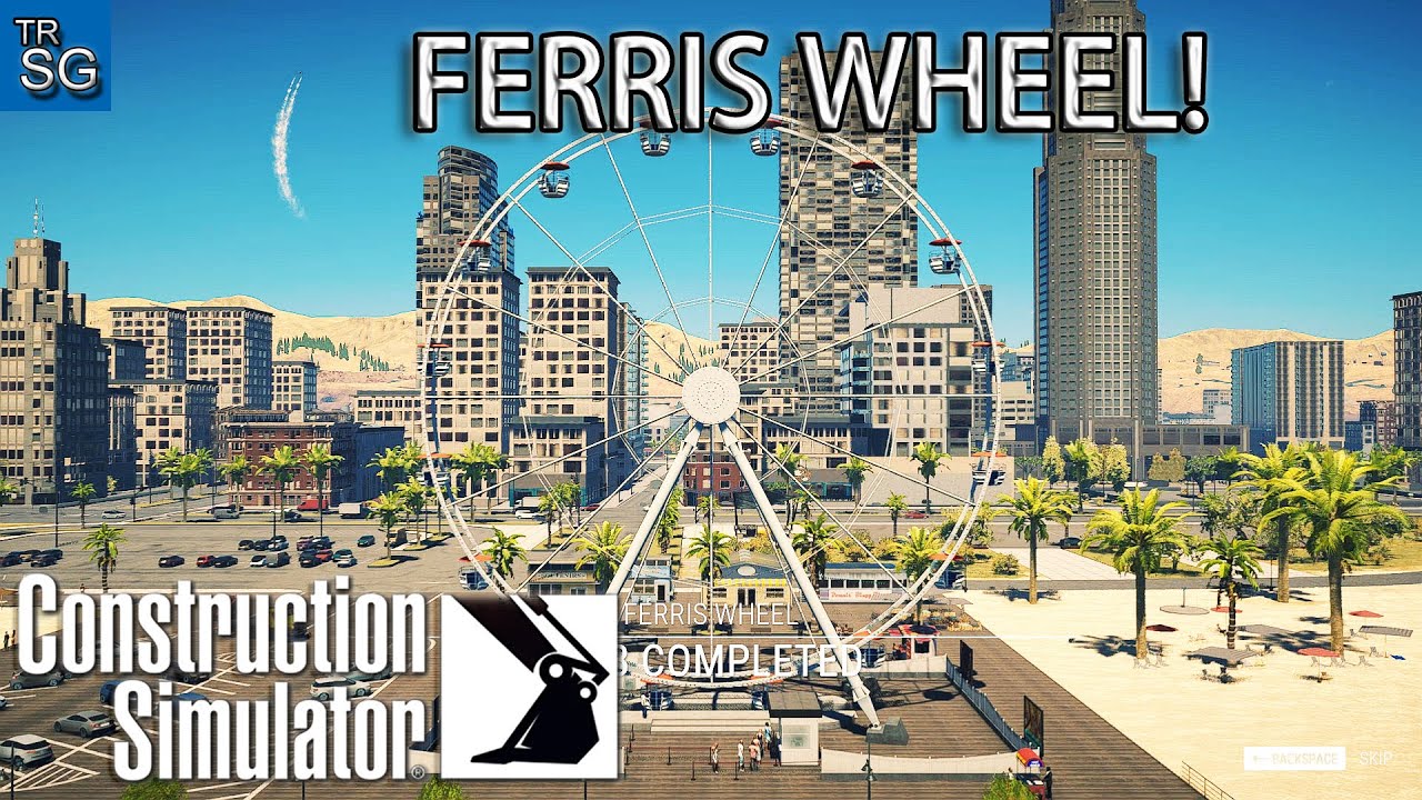 Construction Simulator Single Player Gameplay - Ferris Wheel Completed! #14