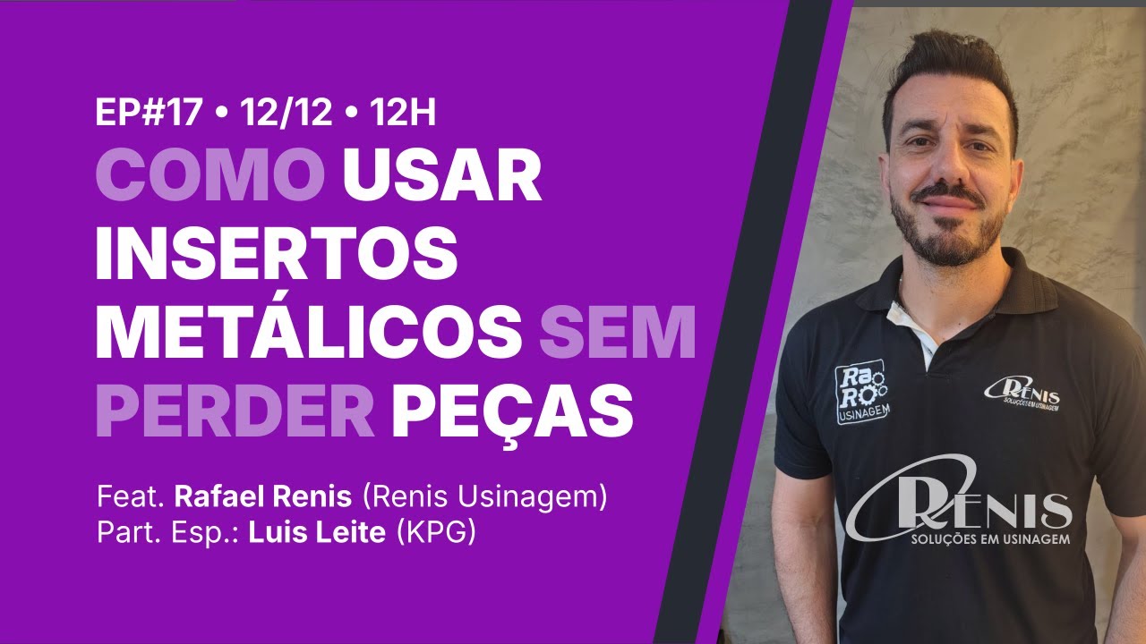 Rotocast #17 | Como usar insertos metálicos sem perder peças feat. Rafael Renis | AO VIVO