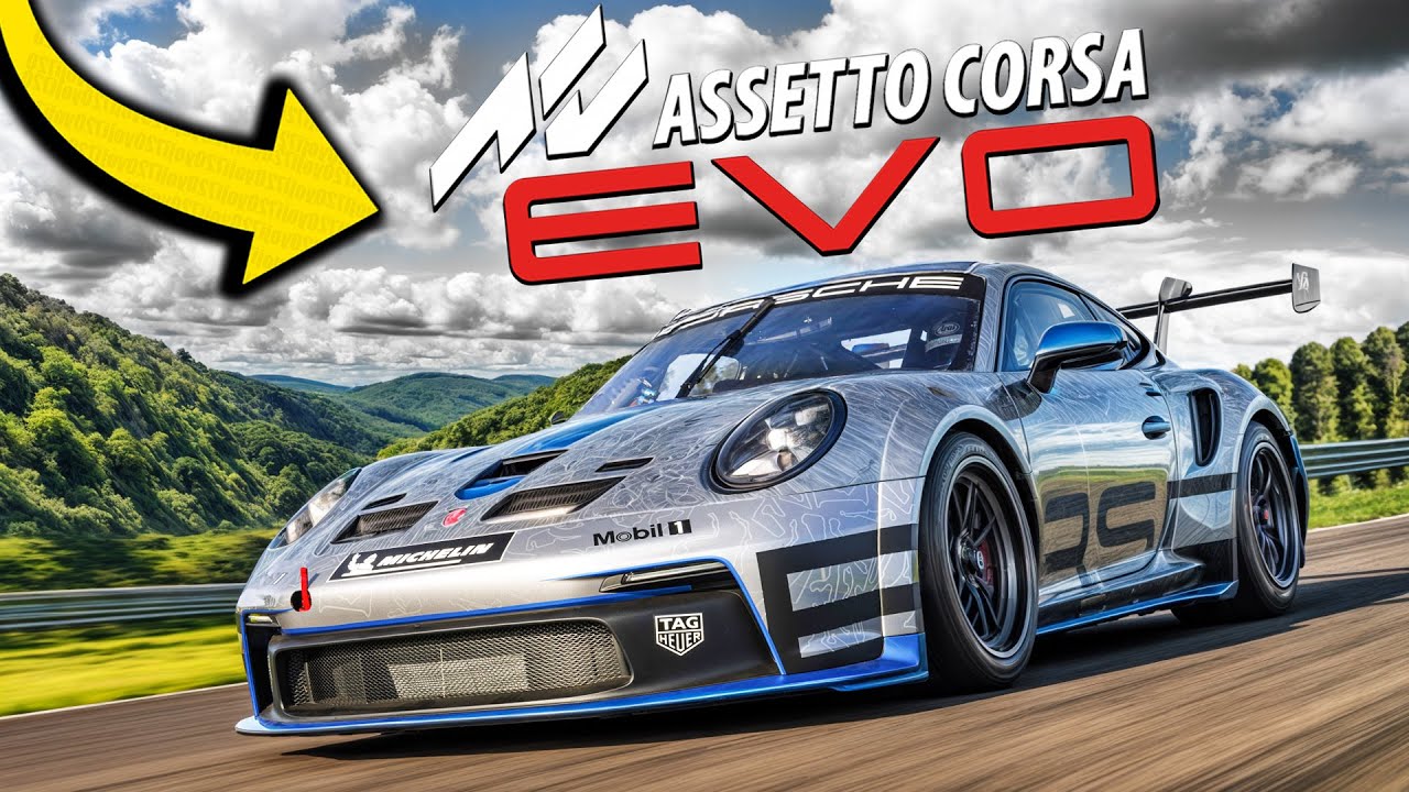 ASSETTO CORSA EVO PL - Wszystkie auta, RS3 w deszczu, elektryczne auto, 911 bez trakcji i wypadki 🤯