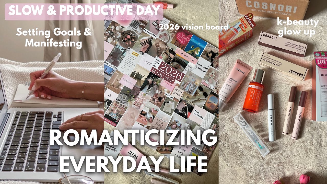 Aesthetic Daily Vlog 🎀 2026 Vision Board That ACTUALLY Works (Manifest & Goal Setting) ft: @COSNORI 