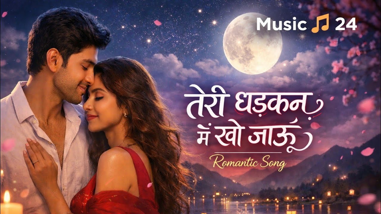 💖 Teri Dhadkan Mein Kho Jaoon | Romantic Hindi Song 2026 | Music 🎶 24 | Heart Touching Love Song