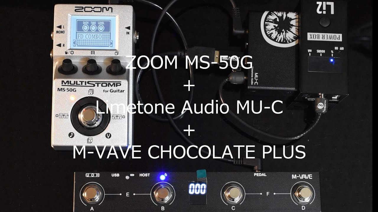 ZOOM MS-50G/Limetone Audio MU-C/M-VAVE CHOCOLATE PLUS