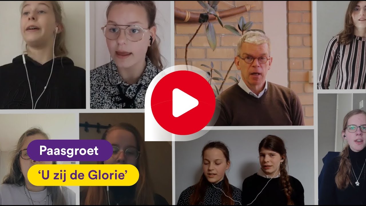 Paasgroet: 'U zij de glorie'