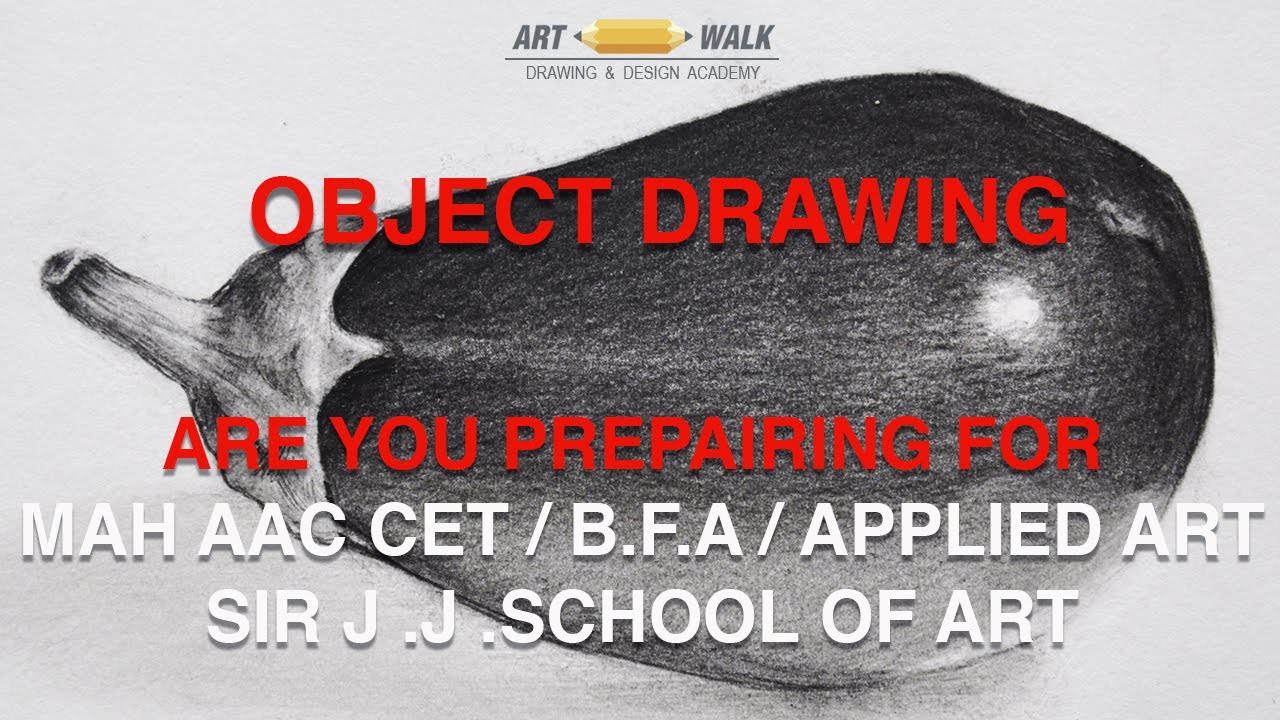Preparing for MHA AAC CET/ BFA/ APPLIED ART ,SIR J.J. SCHOOL OF ART (object drawing)