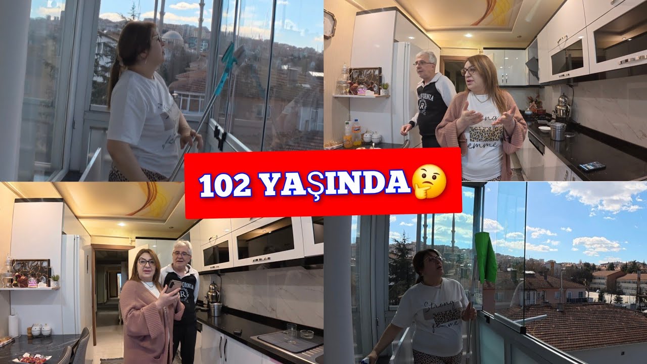 102 YAŞINDA ŞOK😳BALKON TEMİZLİGİ🤷‍♀️EŞİME ÇOK GÜLDÜM🤣