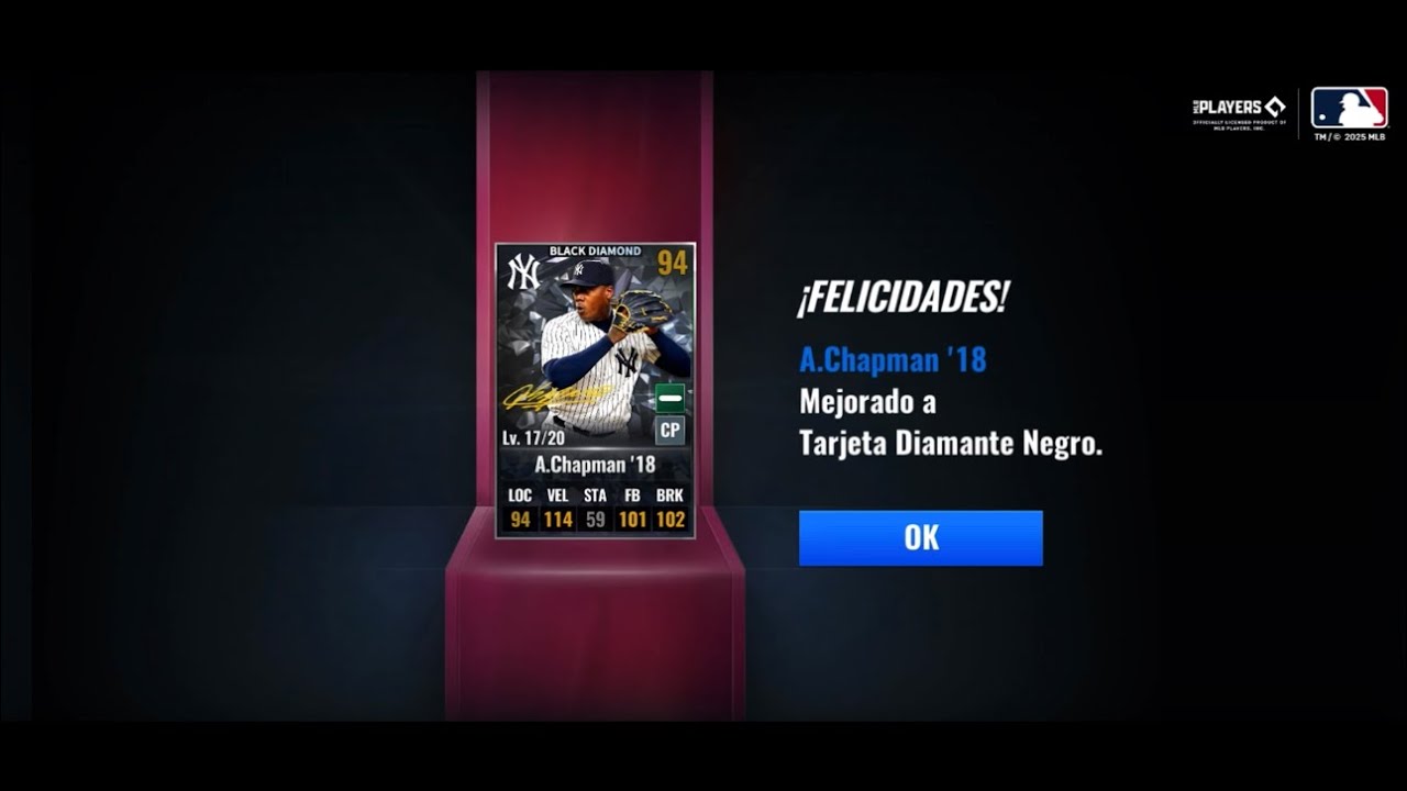 MLB 9 Innings 25 AROLDIS CHAPMAN ‘18 l AUMENTO DE GRADO Y HABILIDADES Y PACKS ! 