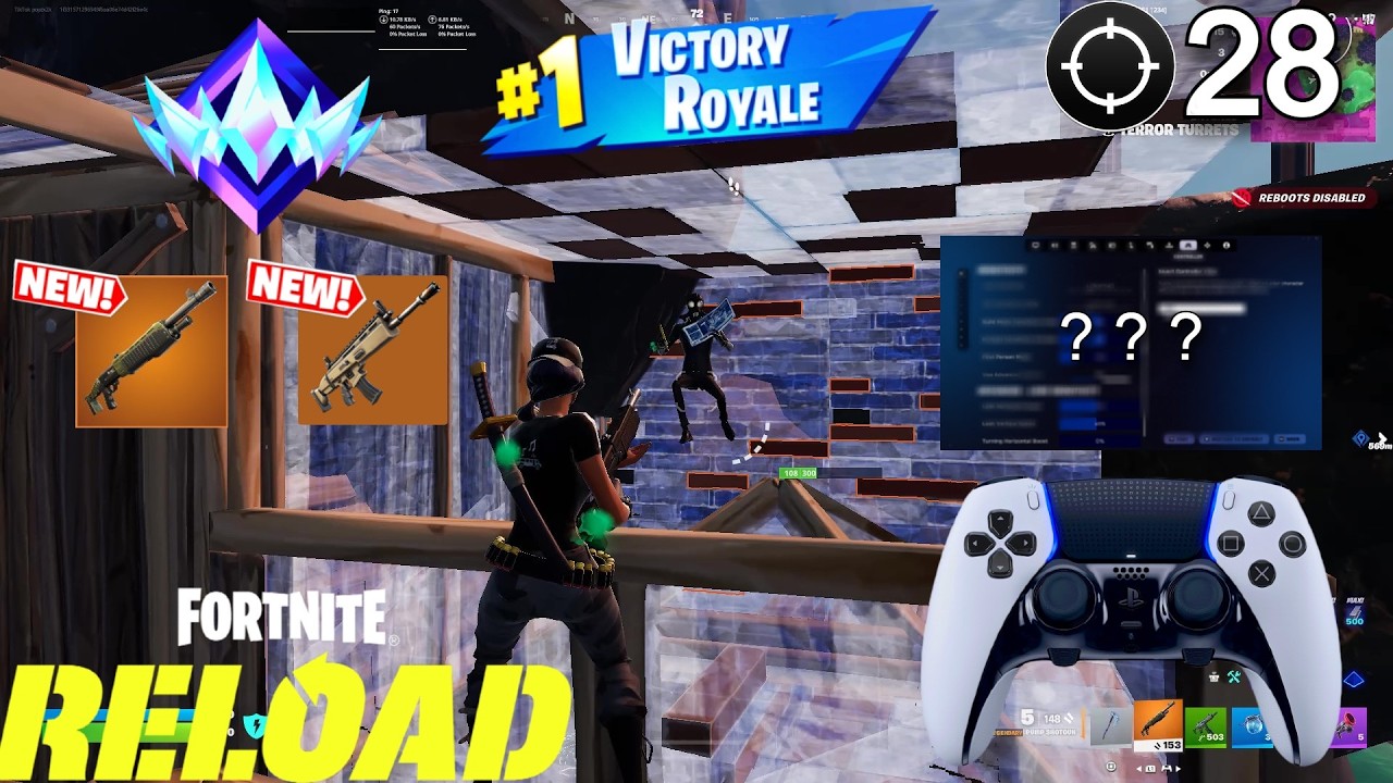 Fortnite Ranked Reload | 28 Kill Solo Win Simple Edit 🏆(Controller)